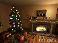 Christmas Fireplace 3D Screensaver screenshot